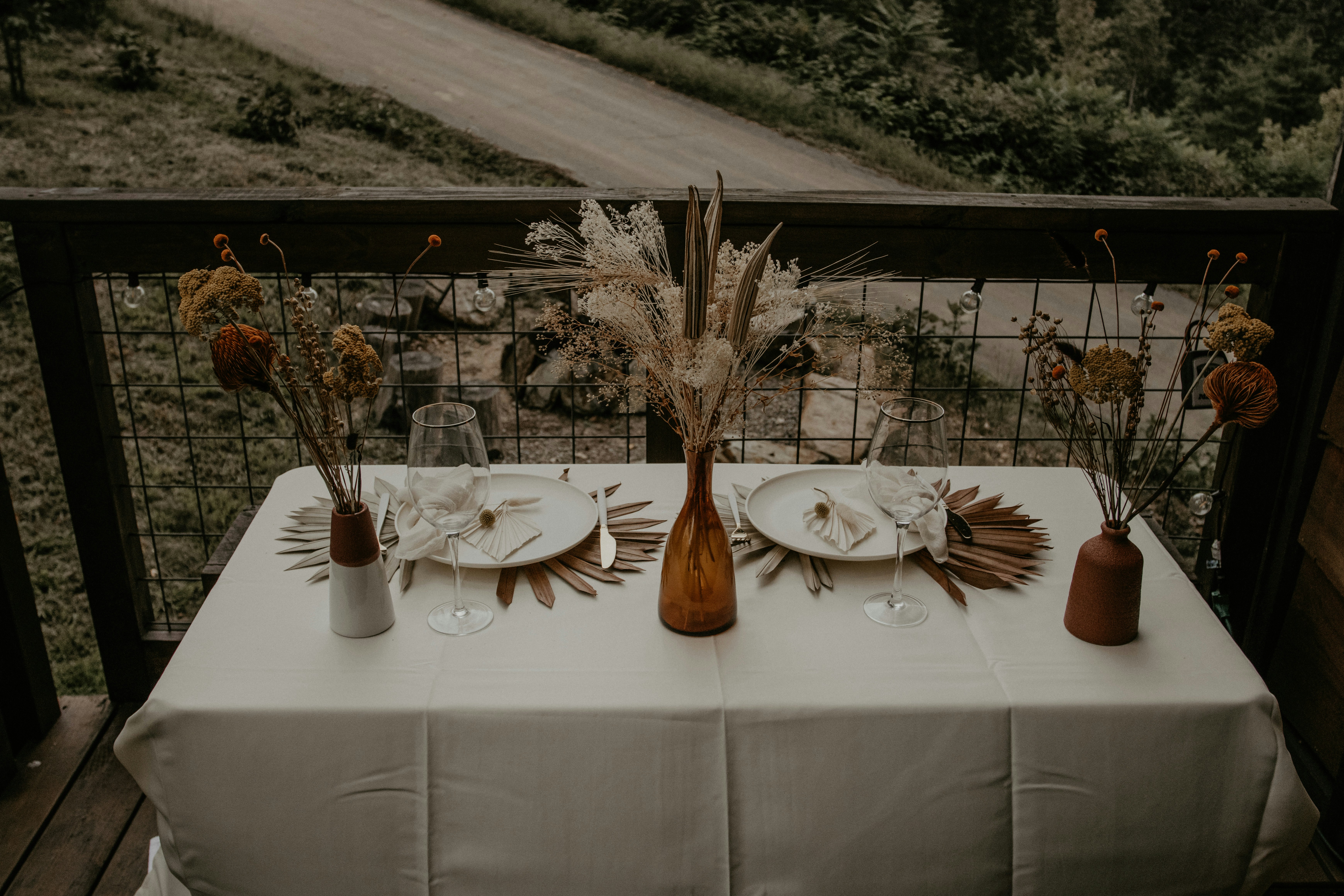 white ceramic plates on table